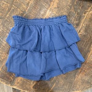 aerie Blue Smocked Waist Skirt/Bottom